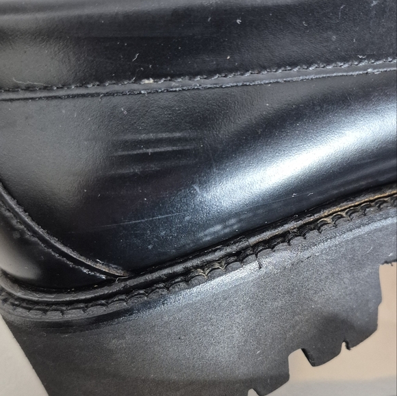 G.H Bass Women's Whitney Super Lug Weejuns Penny Loafer Black Leather - Size 6.5 - Picture 16 of 16